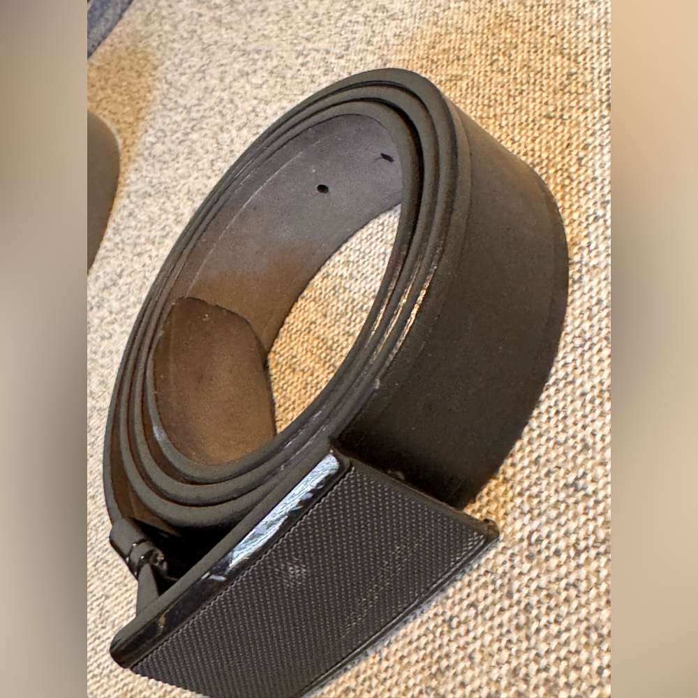 Men's Black Leather Belt